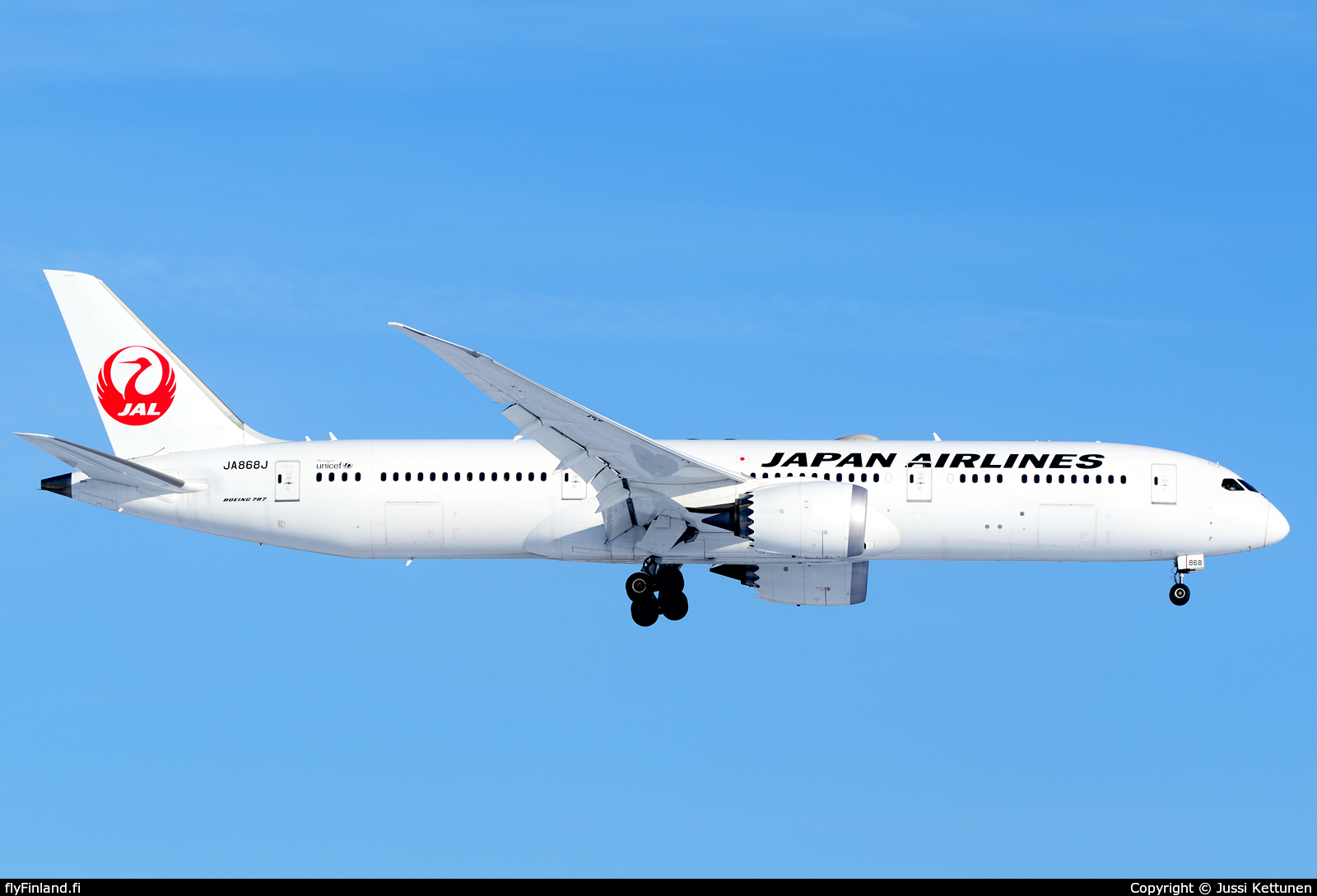 JA868J - Boeing 787-9 Dreamliner - Japan Airlines - JAL (18.02 